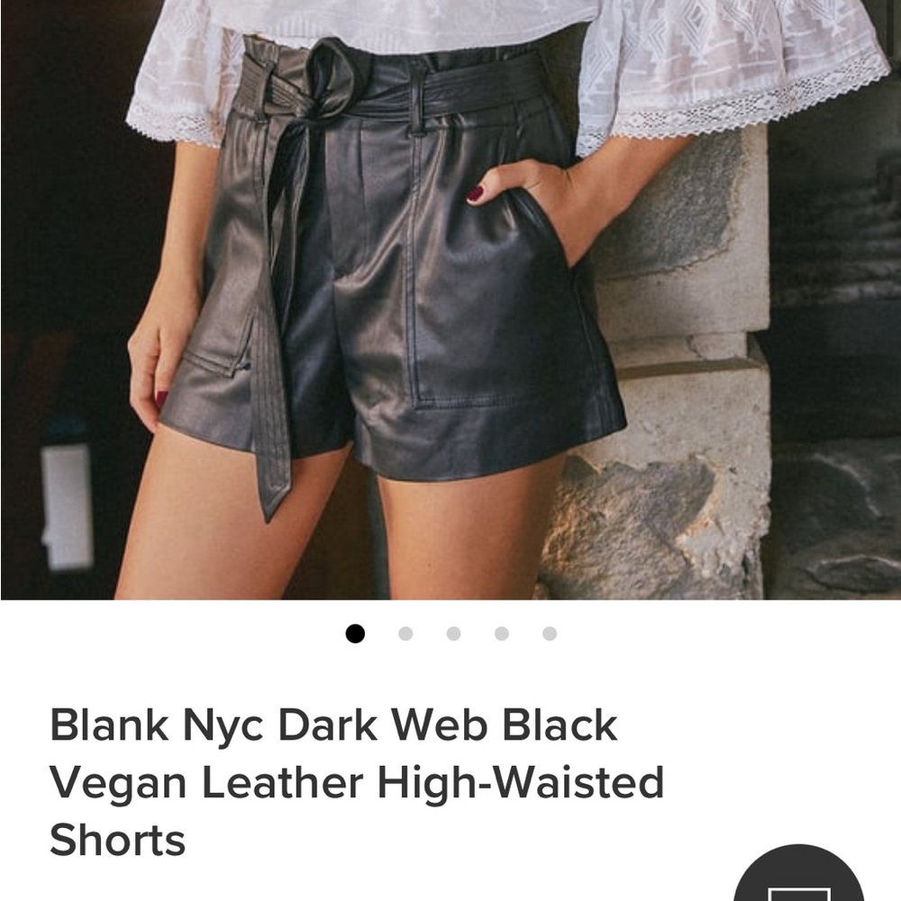 BlankNYC Vegan Leather Shorts